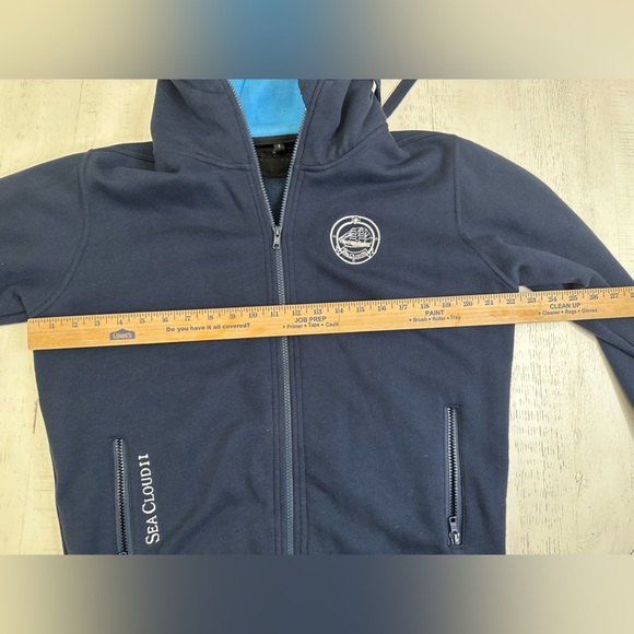 Sea Cloud Cruise Line Zippered Men’s Hoody Size Small Navy Blue - Picture 6 of 9
